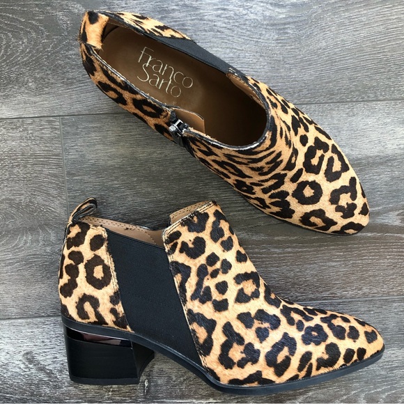 franco sarto leopard boots
